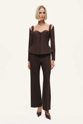 Classic Mid-Rise Tailored Pants